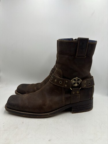 Mark Nason Los Angeles Dragon Collection Men’s 13 Brown Leather Harness Boots