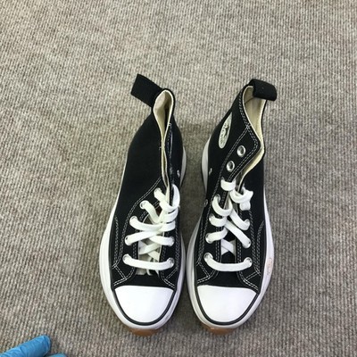 Converse Run Star Hike Shoes Womens Size 5 Black High Top Platform Sneakers