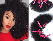 Afro Kinky Curly Human Hair Wigs - African Small Curly Hair Explosion Human Hair