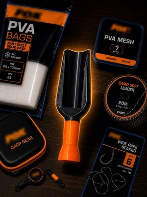 Black & Orange PVA Bag Bait Scoop