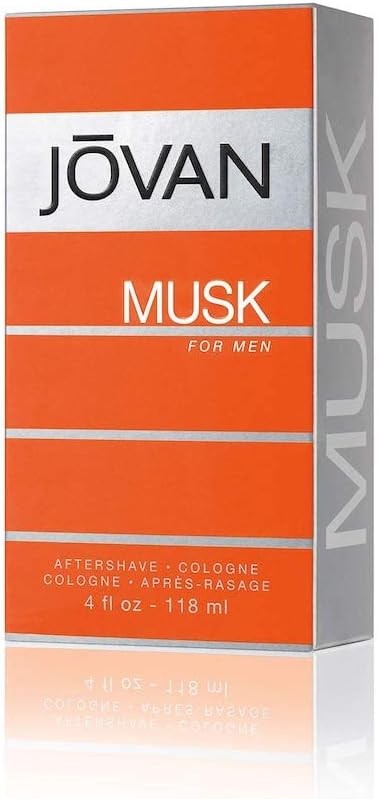 Jovan Musk Aftershave Lotion for Men, 118 ml