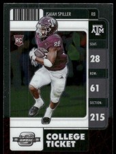 2022 Panini Chronicles Draft Picks #8 Isaiah Spiller Contenders Optic