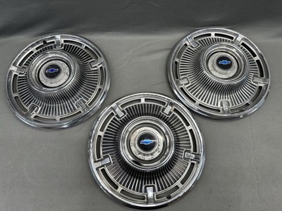 1965 1966 Chevy Belair Impala Hubcaps 14'' Wheel Covers Hub Caps Biscayne Nova OE