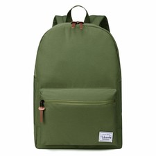 School Backpack, Unisex Slim Lightweight Water-resistant Minimalist Backpack ...