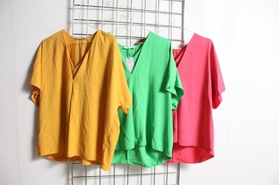 3 x Primark Damen gemischt Chiffon Tunika Top Paket-Größe 12 14 (h23)