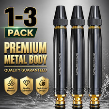 3X METAL High Pressure Water Spray Gun Nozzle Garden Hose Pipe Lawn Car Wash Too