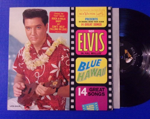 ELVIS PRESLEY - Blue Hawaii (LPM-2426) First Pressing w/Rare Hype Sticker!