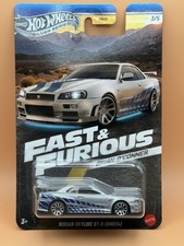 Hot Wheels Silver Series Fast & Furious Nissan Skyline GT-R (BNR34) 1:64 Diecast