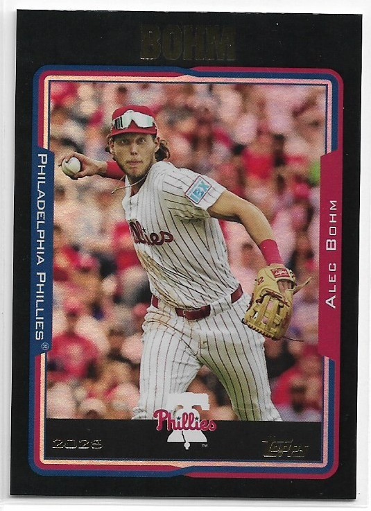 2025 Topps Archives Alec Bohm #237 Black Foilboard Philadelphia Phillies