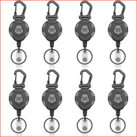 SchlüSselanhäNger Einziehbar 8Er-Pack Karabiner-Ausweishalter Id-Rolle 31,5 Zoll