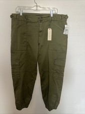 Sanctuary Standard Surplus Hunter Green Cargo Joggers Women  s Size 14/32 99