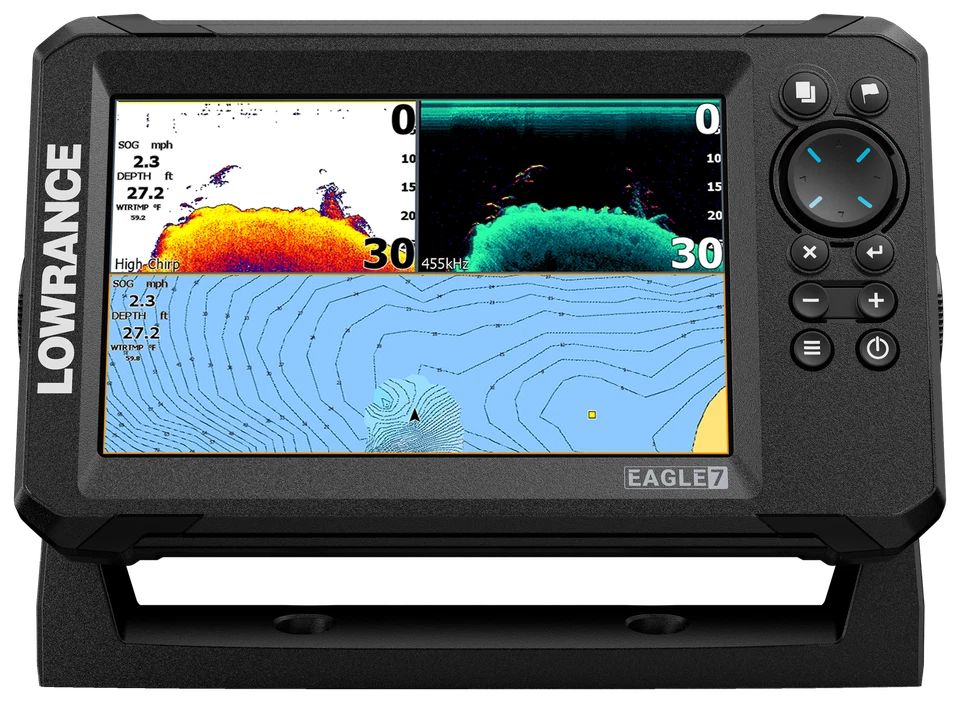Lowrance Eagle 7 Buscador de Peces/Plotter con Transductor SplitShot HD Foto 3 de 4