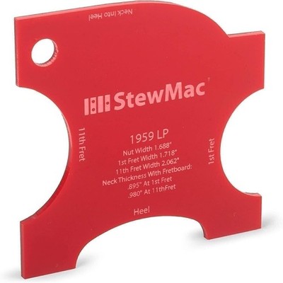StewMac Neck Shaping Templates for Electric Guitar, for 1959 Les Paul Neck...
