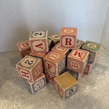 23 Lot Uncle Uncle Goose Classic ABC Blocks - Made In The USA +7 Chinese