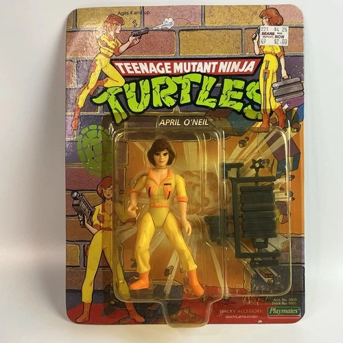 TMNT April O’Neal MOC Vintage Playmates Teenage Mutant Ninja Turtles Carded