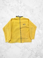Vintage Ameritex San Francisco Yellow Full Zip Fleece Jacket Made In USA Large