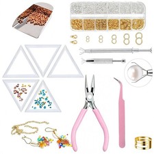 Jewelry Making Kit DIY Craft Tools Bracelet Necklace Repair Supplies Set