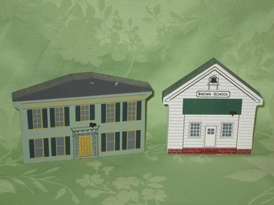 THE CAT'S MEOW VILLAGE Series X Grand Haven and the Brown School Ohio Amish