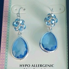 Paparazzi Hypoallergenic Dangle  Stud Earrings Lot Cubic Zirconia Floral