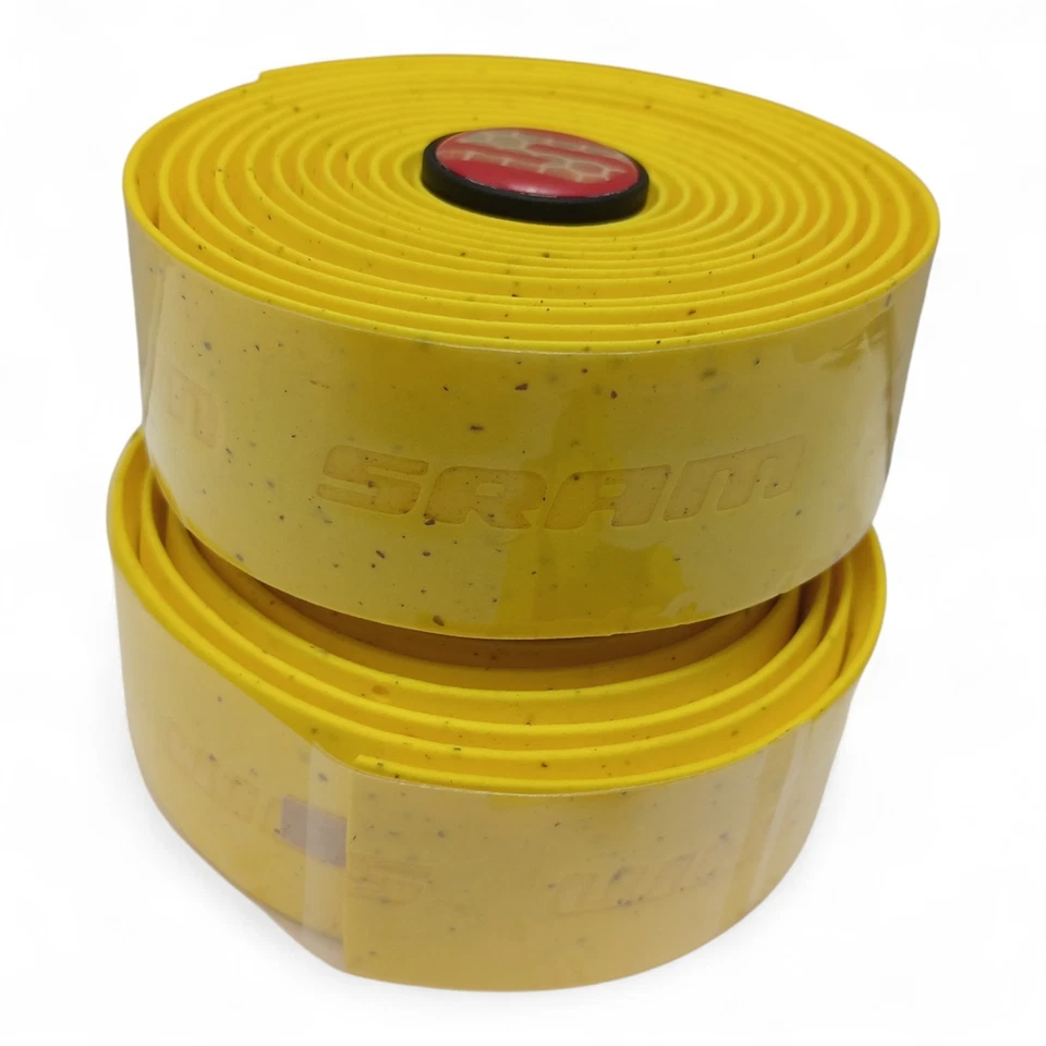 Sram SuperCork Bar Tape Road Bike Gravel Yellow & End Plugs - Image 4 of 4