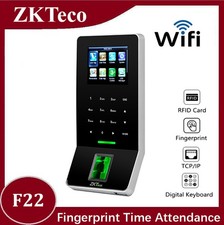 ZKTeco F22 Time Attendance Biometric Fingerprint TCP/IP RFID Card Access Control
