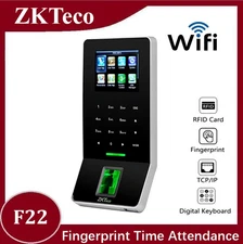 ZKTeco F22 Time Attendance Biometric Fingerprint TCP/IP RFID Card Access Control