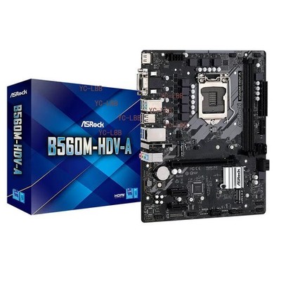 ASROCK B560M-HDV-A M.2 motherboard lga1200 support intel core 10400F/11700K CPU