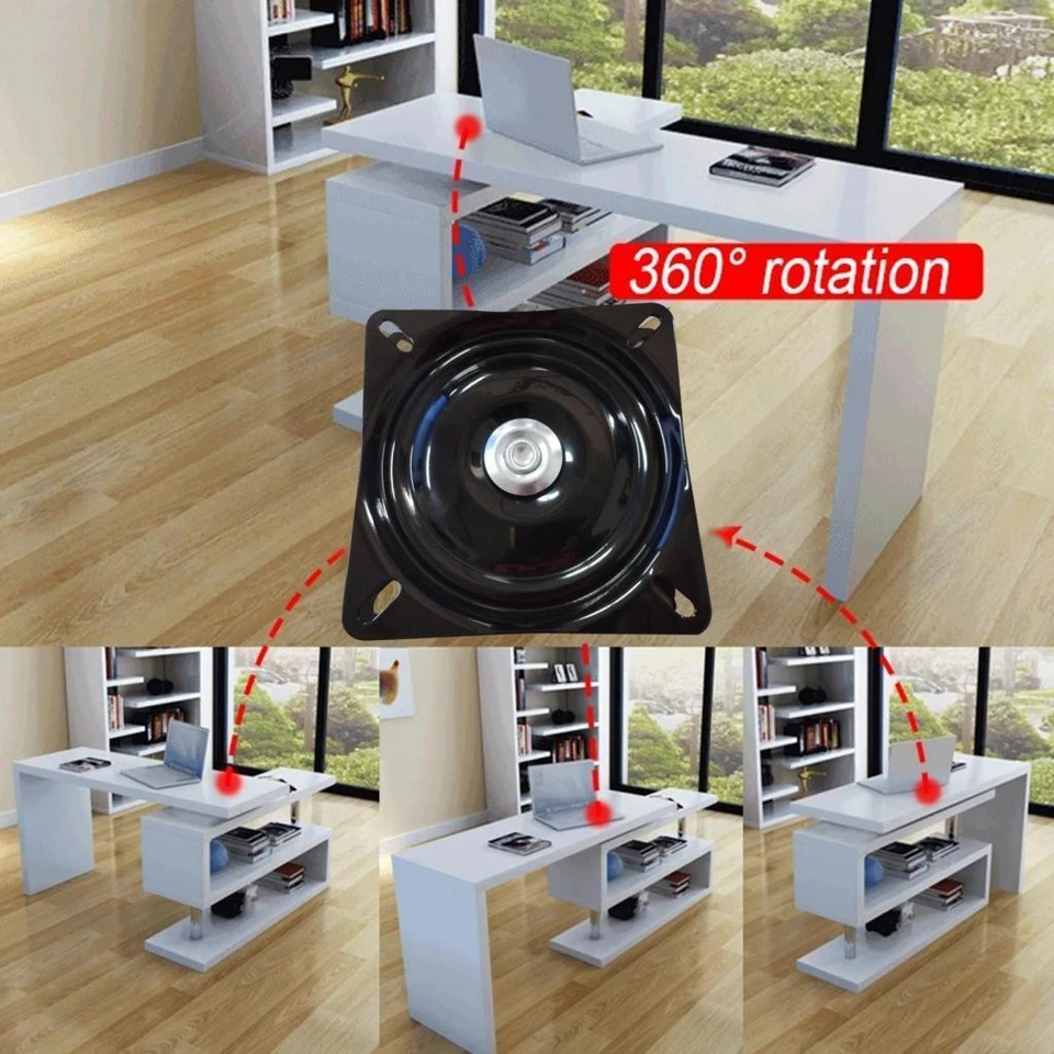 Bar Stool Swivel Plates Seat Swivel Degrees Rotating Lazy Susan Hardware for - Image 3 of 4