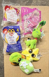 McDonald's Neopets Plush Lot 4 Small Stuffed Animals 2004 6-14 in 3-7 Years