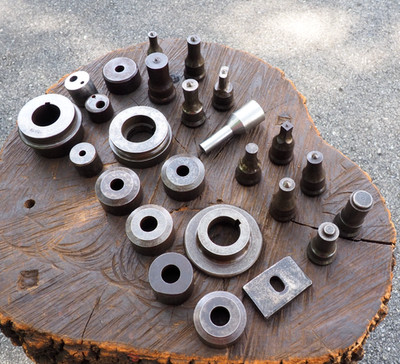 MISC 25X FLY PRESS PUNCH TOOLING DIE BLOCK SET BLACKSMITH ANVIL FORGE VINTAGE