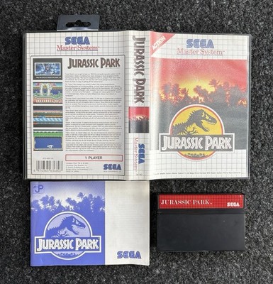SEGA Master System Jurassic Park PAL Action 1993 CIB OVP Box mit Anleitung