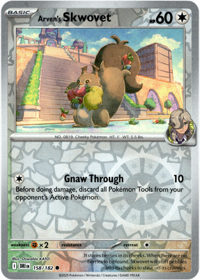 Arven's Skwovet - 158/182 - Destined Rivals - Reverse Holo | eBay