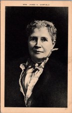 Mrs. James A. Garfield Postcard Artvue Early 1900s US First Lady Real Photo