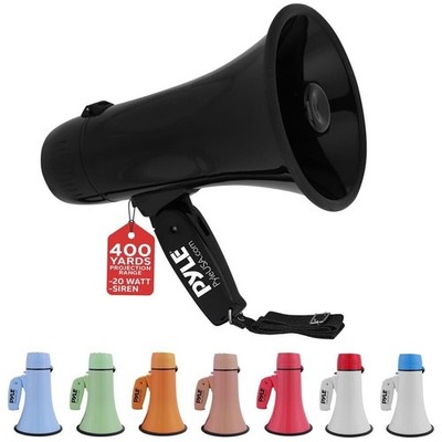 Pyle Lightweight & Portable Bullhorn Megaphone, Aux (3.5mm) input
