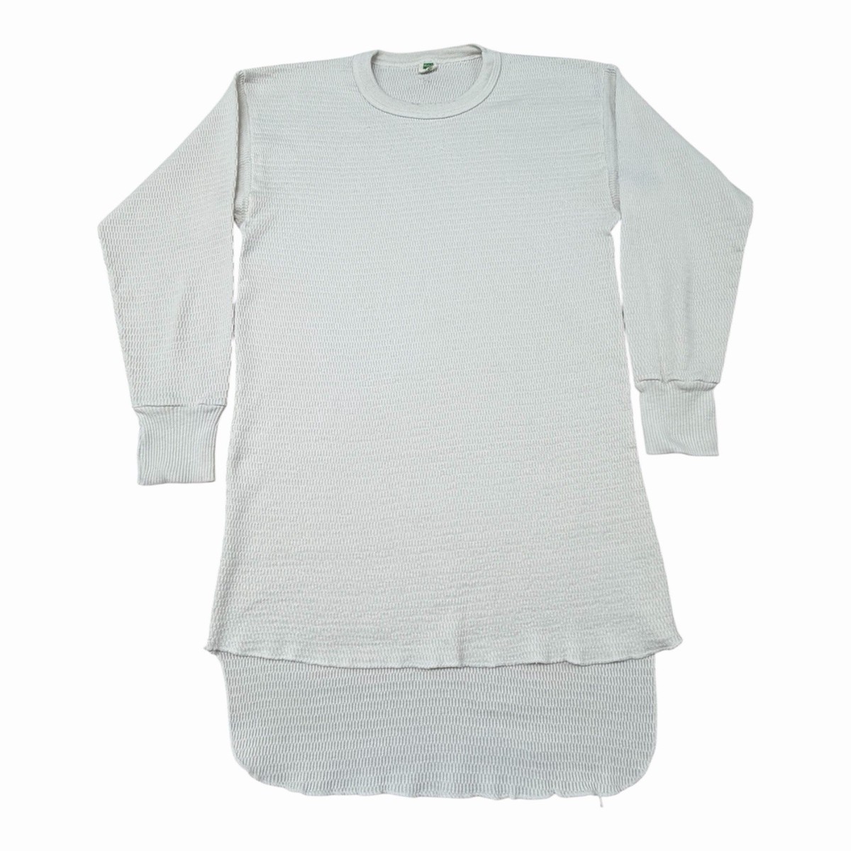 K*O様 70s〜80s Hanes thermal shirt usa製 Vintage 70s Hanes White Waffle Knit Thermal Long Sleeve Shirt