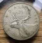 1948 Canada Twenty-Five Cents - Actual Silver Coin Shown - Free Shipping INV#210