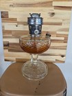 Antique Aladdin Amber Washington Drape Kerosene Oil Lamp With Burner — photo 1