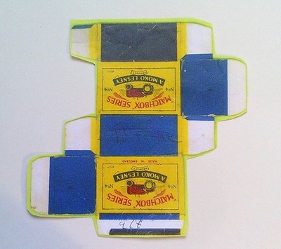 Vorlagen für Repro Box Matchbox 1-75 Nr. 04 Massey Harris Tractor alt