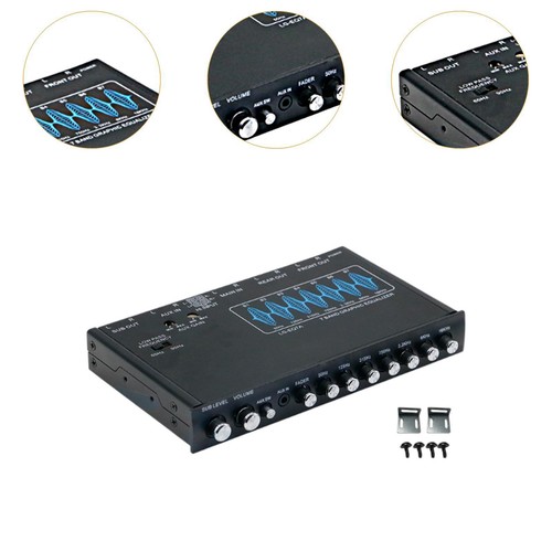 7 Band Auto Audio Equalizer Frequenz Einstellbar Metall Grafik Equalizer - Picture 4 of 7