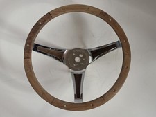 Vintage Superior Performance 500 Real Genuine Wood Wheel Wooden Steering Wheel