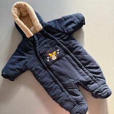 Baby Boy 3-6 months Ladybird Blue Embroidered Snowsuit All in One (54 y)