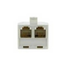 Duplex Wall Jack Adaptor 86191 Telephone Splitter Line Very Good