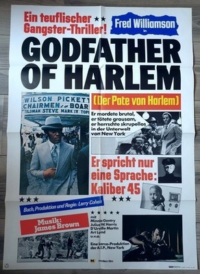Filmplakat:  GODFATHER OF HARLEM Fred Williamson Minnie Gentry  Julius W. Harris