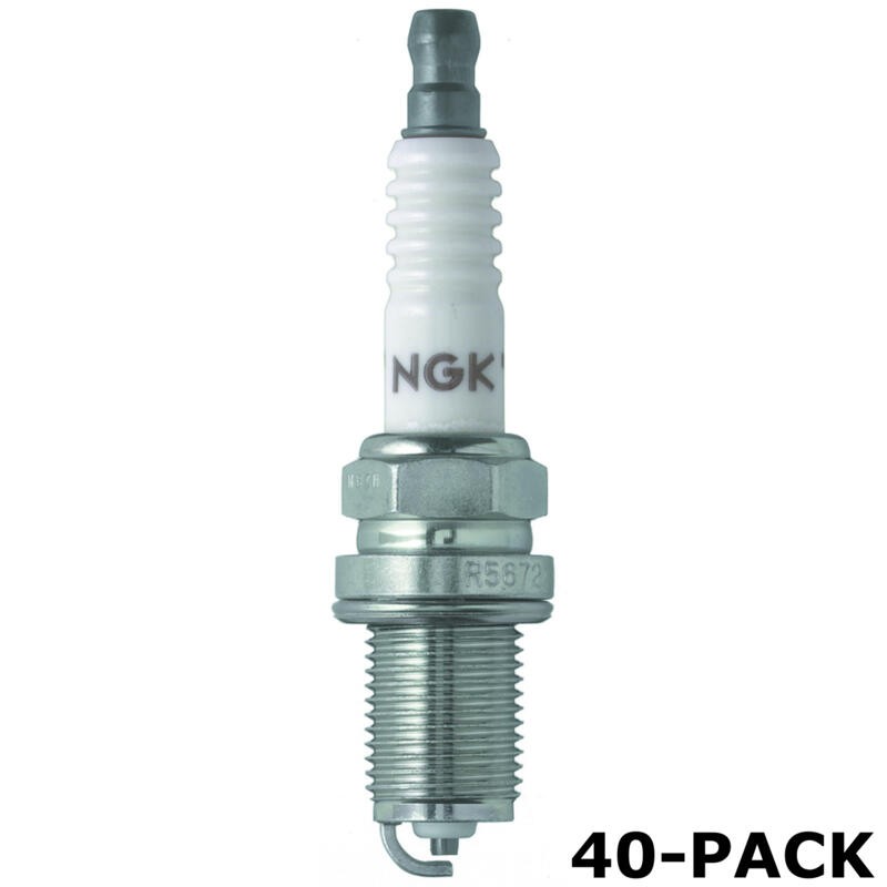 NGK Spark Plug 7405 40-PACK V-Power R5672A-9 14mm Copper/Nickel, Flat, 9