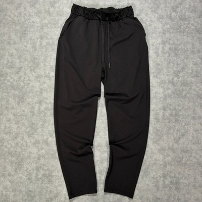 Lululemon Keep Moving black athletic casual minimalist stretch pants womens 4