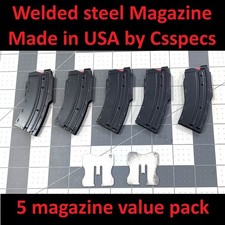 Fits Cz 452 455 457 512 Bruno .22lr 10-round Steel Magazine By Csspecs 5 Pack Fits Cz 452 455 457 512 Bruno .22lr 10-round Steel Magazine By Csspecs 5 Pack