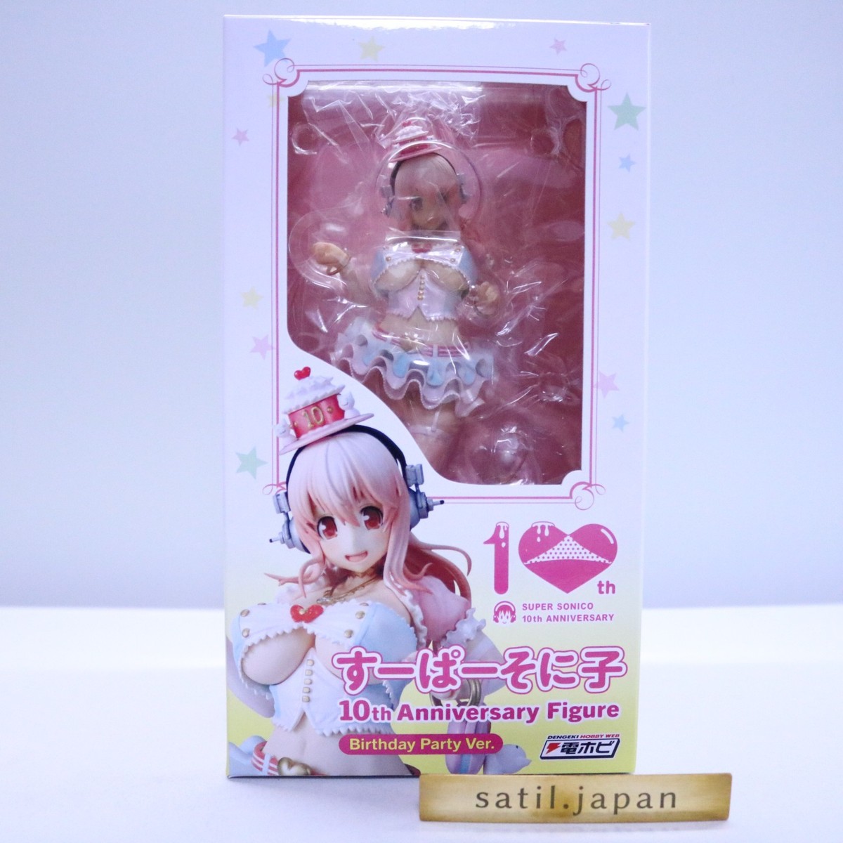 USED] Super Sonico 10th Anniversary Figure Birthday Party Ver. 1/7