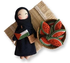 Crochet Hijab Doll, Muslim Amigurumi, Palestine Eid Gift, Ramadan Toys, Musli...