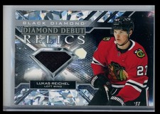 2022-23 Upper Deck Black Diamond Debut Relics Lukas Reichel #DD-LR