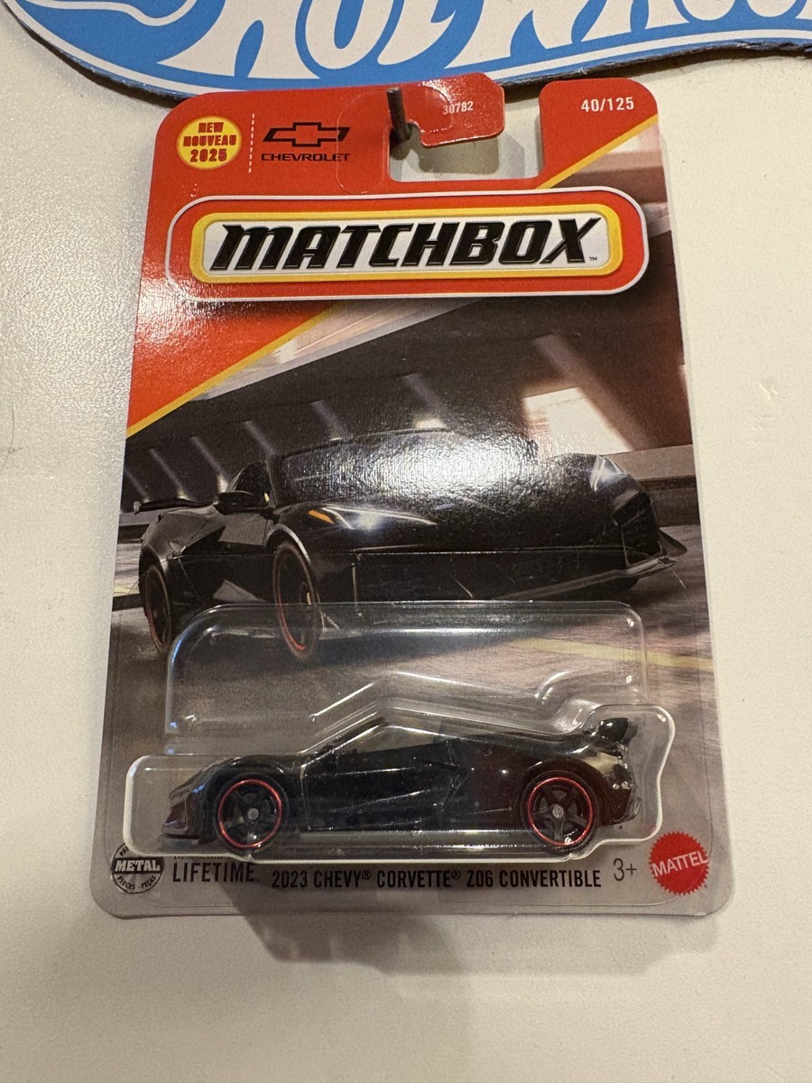 2025 MATCHBOX BLACK 2023 CHEVY CORVETTE Z06 CONVERTIBLE 40/125 | eBay